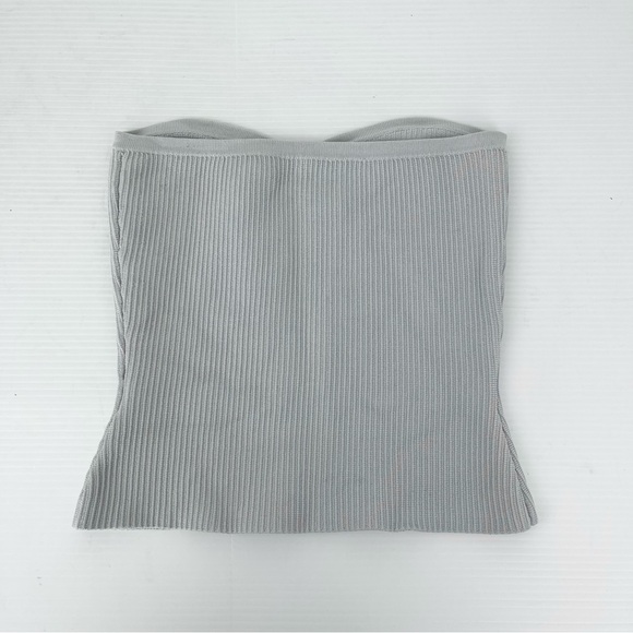 Aritzia Babaton Sculpt Knit Sweetheart Tube Top Blue - Picture 4 of 7